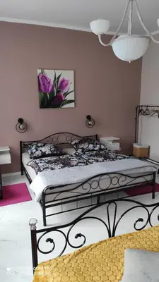 Łóżko lub łóżka w pokoju w obiekcie Apartament GRACJA w Jedlinie Zdrój