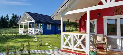 Ogród w obiekcie Domki Pod Sudeckim Niebem