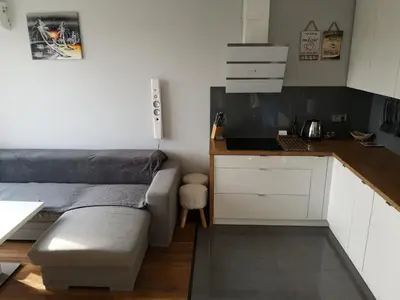 Kuchnia lub aneks kuchenny w obiekcie Apartament SIECHNICE