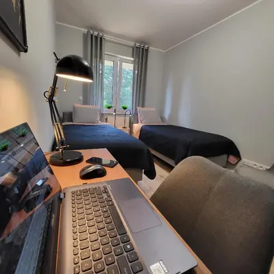 Telewizja i/lub zestaw kina domowego w obiekcie Apartament Vincent