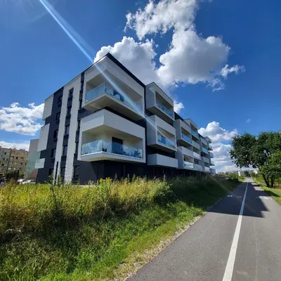 Budynek, w którym mieści się apartament