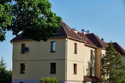 Budynek, w którym mieści się apartament