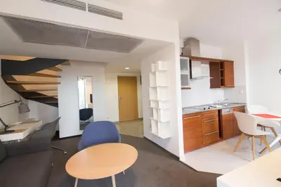 Kuchnia lub aneks kuchenny w obiekcie Happy Estate Apartments - Trakt Kupiecki