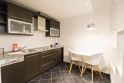 Kuchnia lub aneks kuchenny w obiekcie Happy Estate Apartments - Trakt Kupiecki