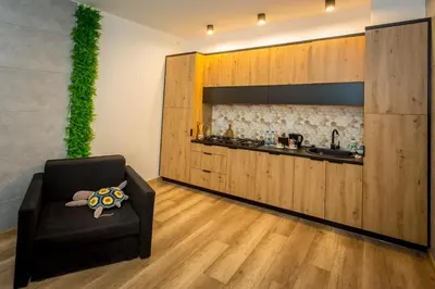 Kuchnia lub aneks kuchenny w obiekcie Apartamenty centrum