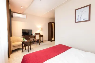 Telewizja i/lub zestaw kina domowego w obiekcie Hotel Kudowa Manufaktura Relaksu