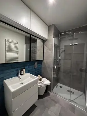 Łazienka w obiekcie IDYLLA Apartamenty w sercu Wrocławia na Ostrowie Tumskim