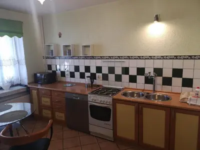 Kuchnia lub aneks kuchenny w obiekcie Apartament Fort Owcza Góra