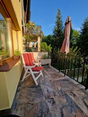 Balkon lub taras w obiekcie Apartament Fort Owcza Góra