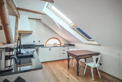 Kuchnia lub aneks kuchenny w obiekcie Duży Apartament Duszniki-Zdrój