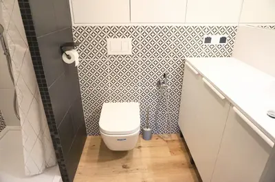 Łazienka w obiekcie Piękny apartament w zielonej dzielnicy Wrocławia