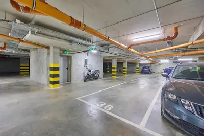 Plan piętra w obiekcie Jagodno Wrocław Kajdasza Studio z Bezpłatnym Garażem by Noclegi Renters