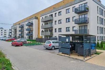 Budynek, w którym mieści się apartament