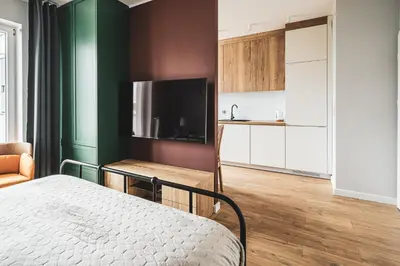 Kuchnia lub aneks kuchenny w obiekcie Pure Rental Apartments Inżynierska - Parking Free