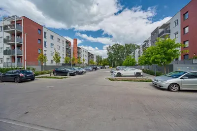 Budynek, w którym mieści się apartament
