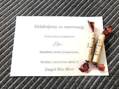 Certyfikat, podpis lub inny dokument wystawiony w obiekcie Blue River - Daszynskiego