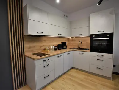 Kuchnia lub aneks kuchenny w obiekcie Green Apartament City Center