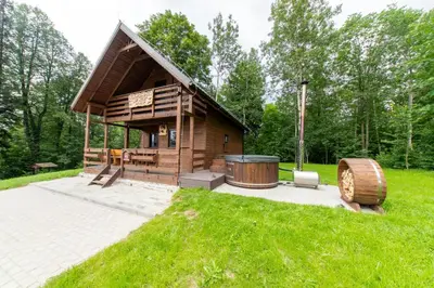 Ogród w obiekcie Agroturystyka W oddali z balią