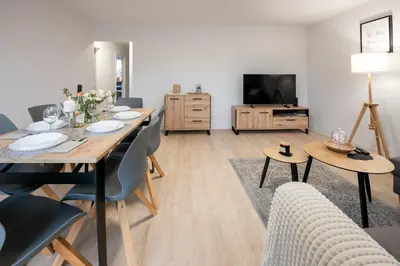 Telewizja i/lub zestaw kina domowego w obiekcie Apartament26