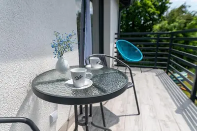 Balkon lub taras w obiekcie Apartamenty Pod Cisem Lux