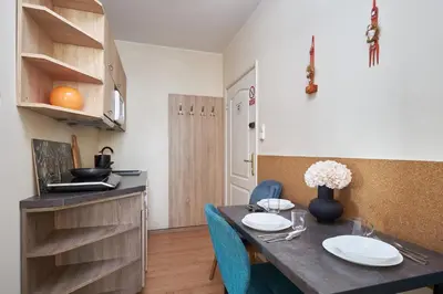 Kuchnia lub aneks kuchenny w obiekcie Apartamenty P7 Dzierżoniów