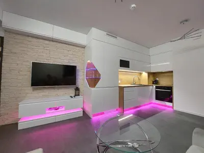 Kuchnia lub aneks kuchenny w obiekcie Sunset Apartament