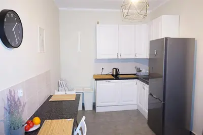 Kuchnia lub aneks kuchenny w obiekcie Lemuria Hostel Wrocławska centrum