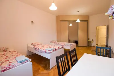 Łóżko lub łóżka w pokoju w obiekcie Happy ESTATE Apartments - Rynek