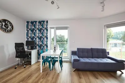 Część wypoczynkowa w obiekcie Blue Apartament & Office Kudowa-Zdrój