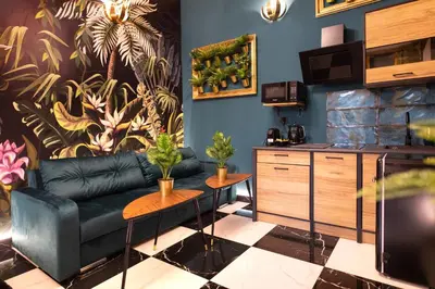 Kuchnia lub aneks kuchenny w obiekcie Jungle Apartments Podwale