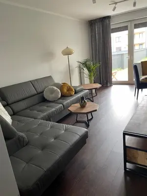 Część wypoczynkowa w obiekcie Luxury Maślice Apartment