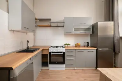 Kuchnia lub aneks kuchenny w obiekcie AS Home 9-osobowy apartament w Rynku