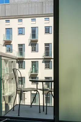 Balkon lub taras w obiekcie RentPlanet - Apartamenty Młyn Maria