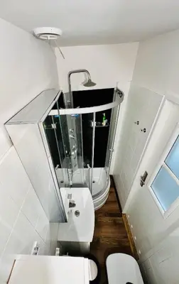 Łazienka w obiekcie Nocleg Opole Kopernik Apartament