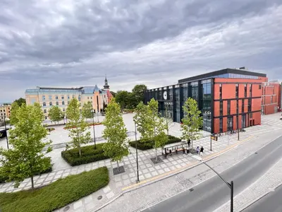 Budynek, w którym mieści się apartament