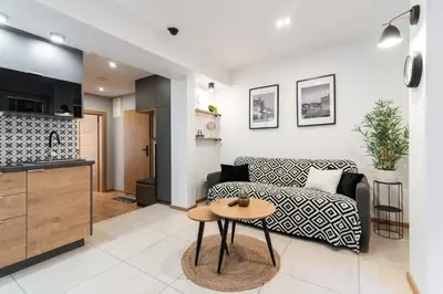 Kuchnia lub aneks kuchenny w obiekcie Apartamenty Obora