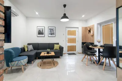 Część wypoczynkowa w obiekcie Apartamenty Obora