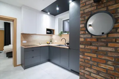 Kuchnia lub aneks kuchenny w obiekcie Apartamenty Obora