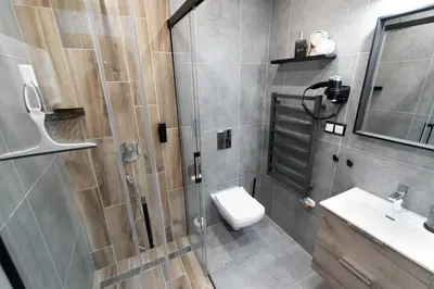 Łazienka w obiekcie Apartamenty Obora