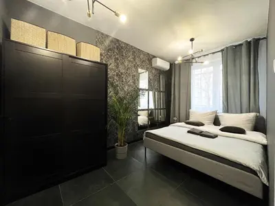 Łóżko lub łóżka w pokoju w obiekcie SUNSET Apartment AirCon - Self Check-In 24h