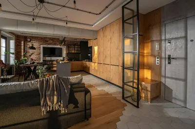 Telewizja i/lub zestaw kina domowego w obiekcie Industrial Apartment 