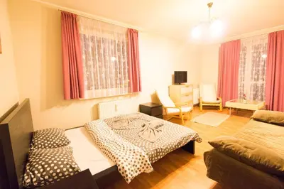 Łóżko lub łóżka w pokoju w obiekcie Happy Apartments - Economy