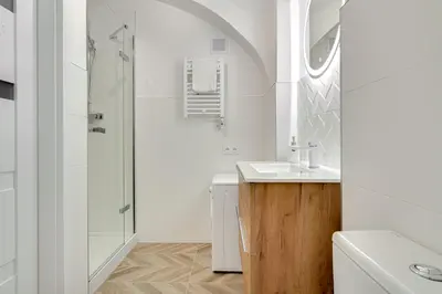 Łazienka w obiekcie Apartament na parterze 40 m od rynku