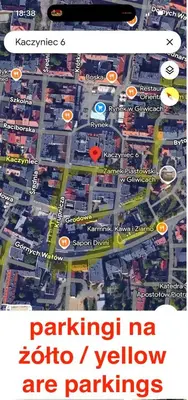 Plan piętra w obiekcie Apartament na parterze 40 m od rynku