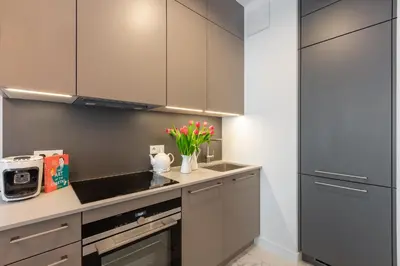 Kuchnia lub aneks kuchenny w obiekcie Apartament Wenecja Romantyczna - Młyn Maria - Art Apartments