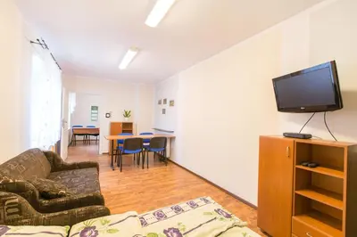 Telewizja i/lub zestaw kina domowego w obiekcie Pokoje Gościnne u Markusa