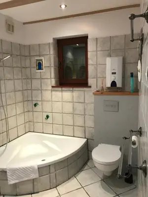 Łazienka w obiekcie Domek nad potokiem