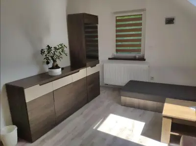 Część wypoczynkowa w obiekcie Dom nad rzeką