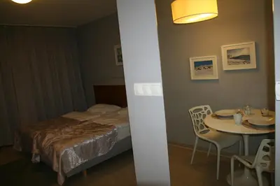 Łóżko lub łóżka w pokoju w obiekcie EM Livigno