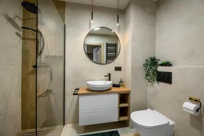 Łazienka w obiekcie Apartament Bliżej Natury 2